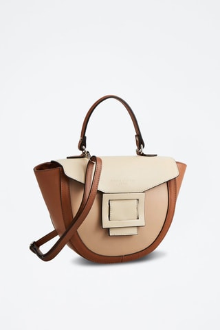 Sac bandoulière en cuir Votti - Beige