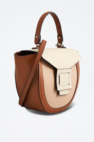 Sac bandoulière en cuir Votti - Beige