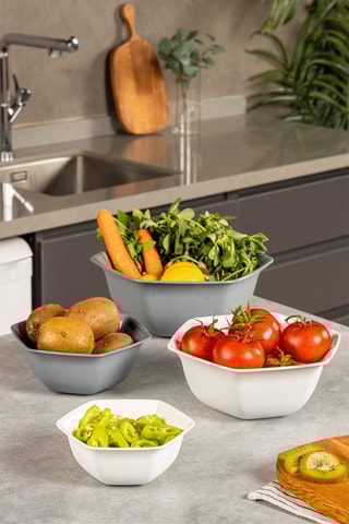 4 ciotole - 450, 800, 1500 e 2500 ml