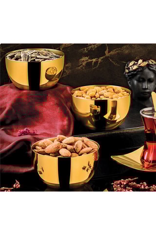 3 ciotola in acciaio inossidabile - 9 x 9 x 5,5 cm