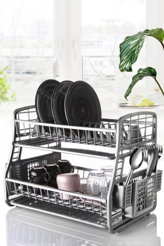 Scolapiatti in plastica senza BPA - 45 x 30 x 35 cm