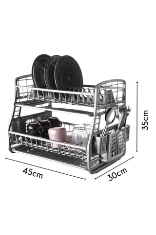 Scolapiatti in plastica senza BPA - 45 x 30 x 35 cm