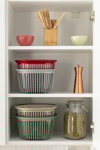 Scolapasta con contenitore - 24,5 x 24,5 x 13,5 cm