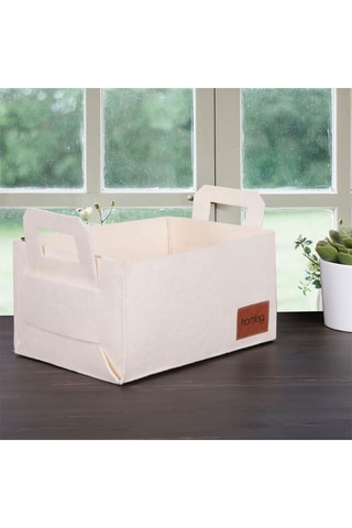 Cesto - 30 x 20 x 15 cm - Crema