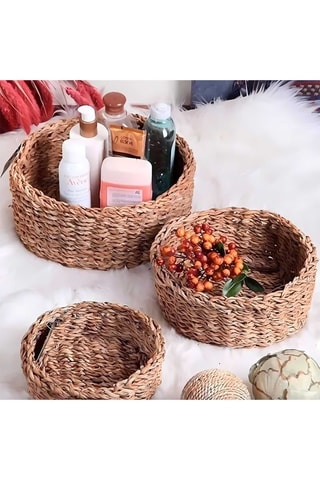 3 cesti Asir  - 12 x 30 / 10 x 25 / 8 x 20 cm - Neutro