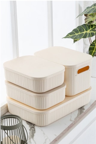 4 contenitori make-up - 18,5 e 26 cm