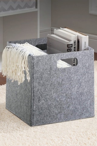 Cubo portaoggetti - Grigio scuro