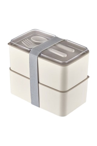 2 lunch box in plastica senza BPA - 18,5 x 11 x 5 cm