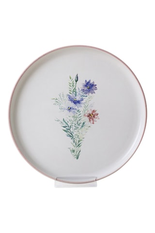 6 piatti piani in grès - 22 cm