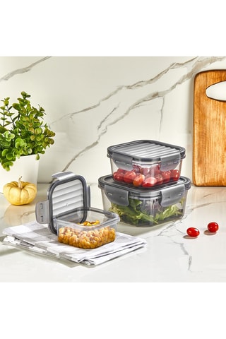 3 contenitori salvafreschezza - 0,3/0,5/0,8 l