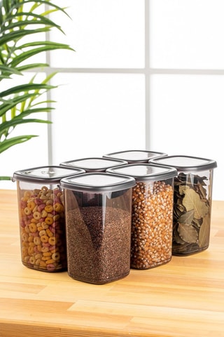 6 contenitori salvafreschezza - 1,2 l