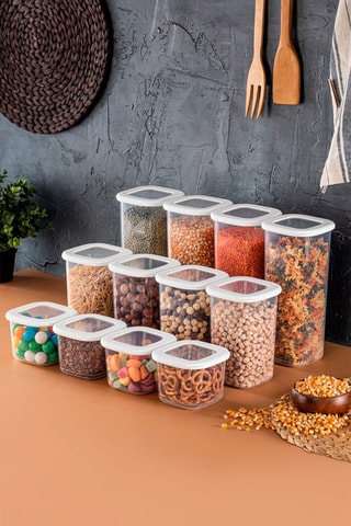 12 contenitori salvafreschezza - 0,55 / 1,2 / 1,75 l