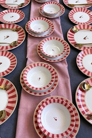 Servizio di piatti in ceramica - 24 pezzi