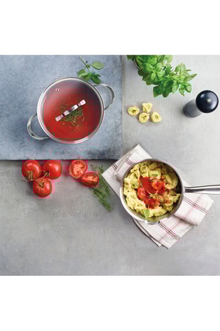 3 casseruole in acciaio inossidabile - 16/18/20 cm - 1,2/1,8/2,4 l