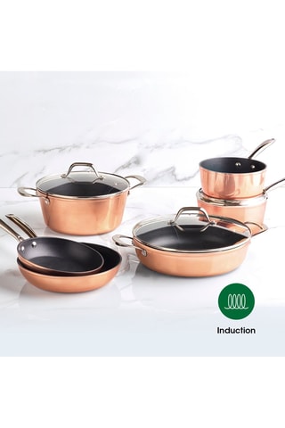 Batteria da cucina rivestimento ceramica - 9 pezzi