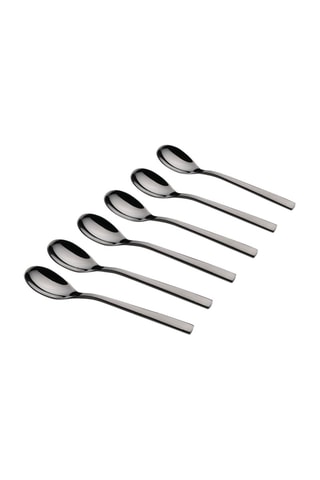6 cucchiaini in acciaio inossidabile