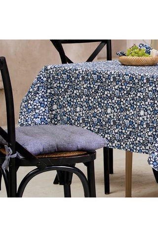 4 cuscini - Blu scuro melange - 12,5 x 12,5 x 8 cm