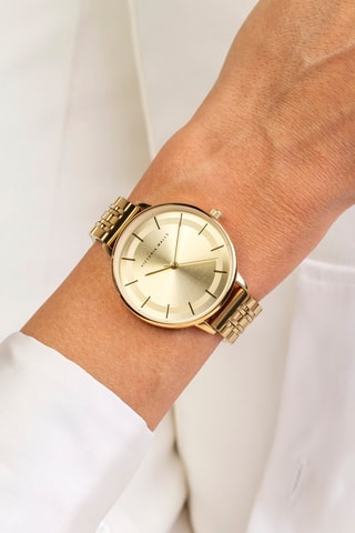 Stalen Quartz Horloge - Goudkleurig - Victoria Walls