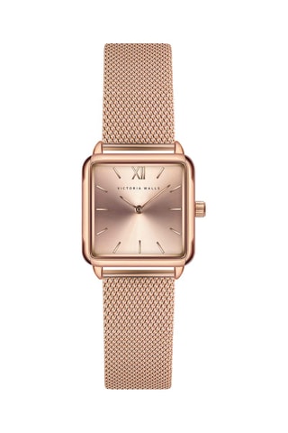 Stalen Quartz Horloge - Roségoudkleurig - Victoria Walls