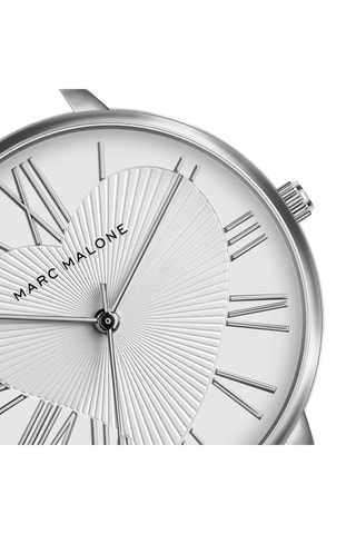 Stalen Doublé Zilver Ion Quartz Horloge Sophia - Marc Malone - Monica Monaco