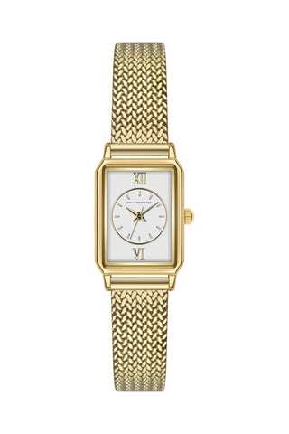 Reloj de cuarzo de acero - Dorado y blanco - Emily Westwood