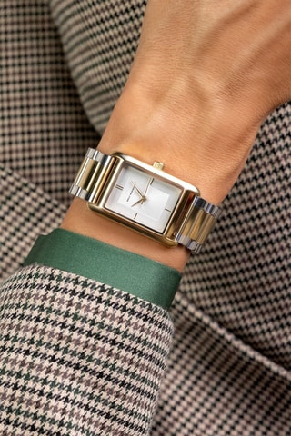 Reloj de cuarzo de acero - Dorado y plateado - Emily Westwood