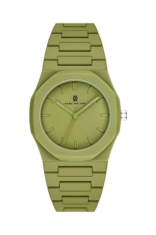 Polycarbonaat Quartz Horloge - Olijfgroen