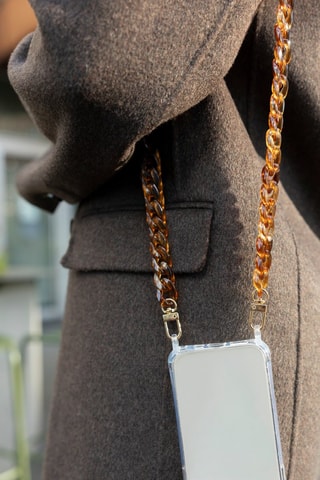 Smartphone Schouderketting - Bruin