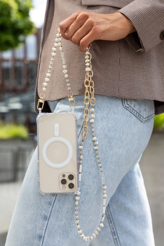 Smartphone Schouderketting - Wit