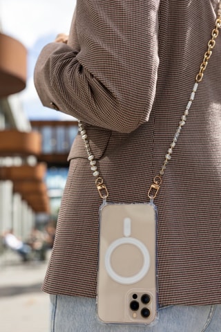 Smartphone Schouderketting - Wit