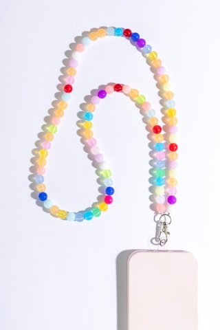 Smartphone Schouderketting - Roze en Blauw