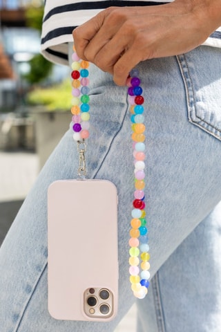 Smartphone Schouderketting - Roze en Blauw