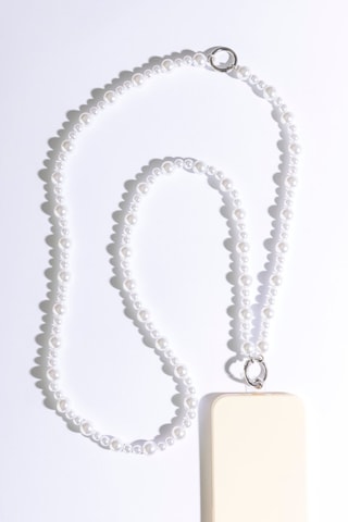 2-in-1 Smartphone Schouderketting - Wit