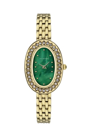 Reloj de cuarzo de acero - Dorado y verde