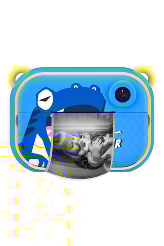 Fotocamera digitale con stampa istantanea - Dinosaure - Blu