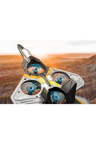 Aereo telecomandato con rotazione 360° - Modello Rafale - Nero - TechKids