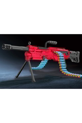 Fucile motorizzato raffica con 40 freccette Sniper - Nero e rosso