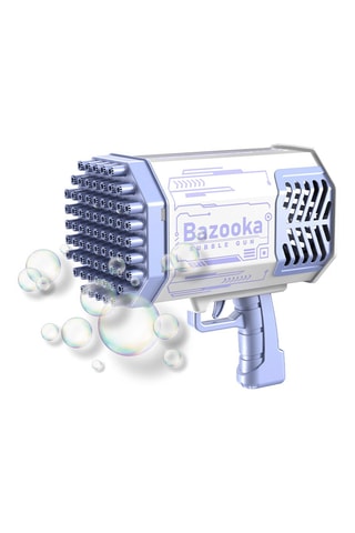 Bazooka sparabolle LED 69 fori Bubble Gun - Viola