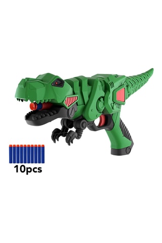 Pistola sparafreccette in spugna T-Rex - Verde e nero
