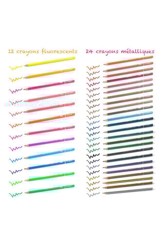 Set coloriage TechKidz - Set 240 crayons