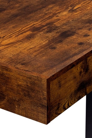 Tavolo allungabile Brixton - Effetto legno invecchiato e nero