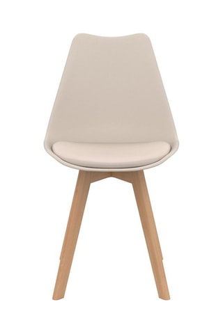 2 sedie Nordia - Beige e neutro