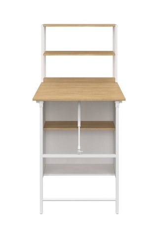 Scrivania libreria 2 in 1 pieghevole Raya - 103,5 x 120 x 60 cm