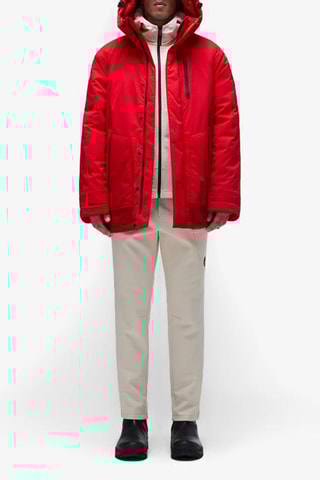 Parca com capuz - Vermelho