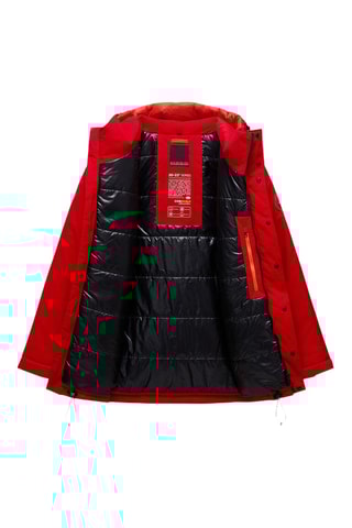 Parca com capuz - Vermelho