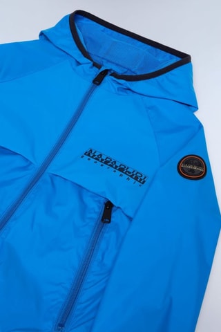 Windjack met Capuchon K A-Allori - Kobaltblauw