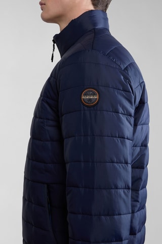 Blusão de penas Acalmar - Azul-marinho