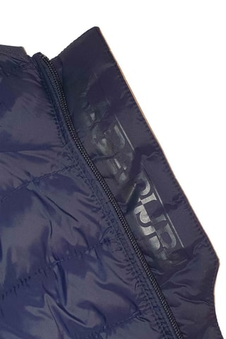 Blusão de penas com capuz Abee - Azul-marinho