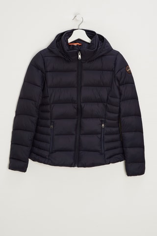 Gewatteerde Jas met Capuchon Alma - Marineblauw