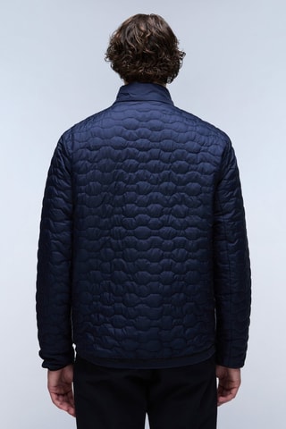 Blusão de penas Sarine - Azul-marinho